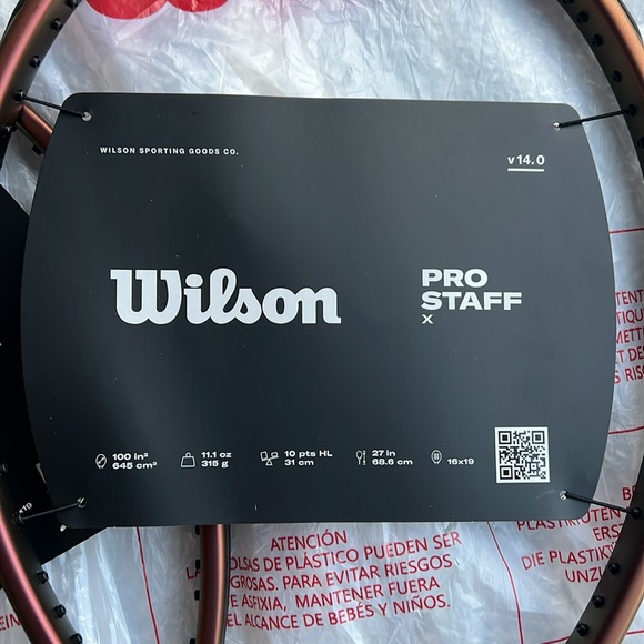 NWT Set of Wilson Pro Staff X v14, Grip 2 - Picture 9 of 16